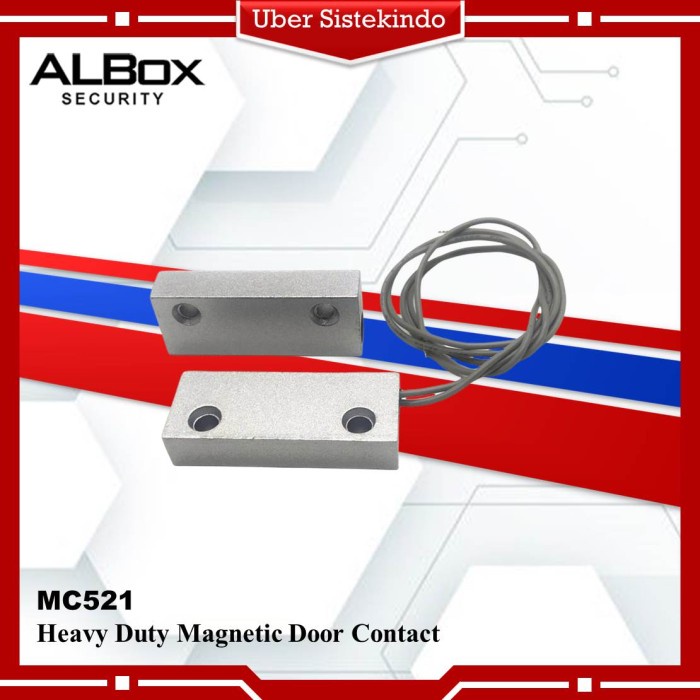 Jual PREMIUM HEAVY DUTY MAGNETIC CONTACT MC-521 (NC) ALARM DOOR SENSOR ...