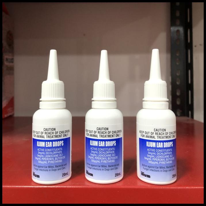 Jual Ilium Ear Drops Obat Tetes Telinga Kucing Dan Anjing 20Ml Shopee