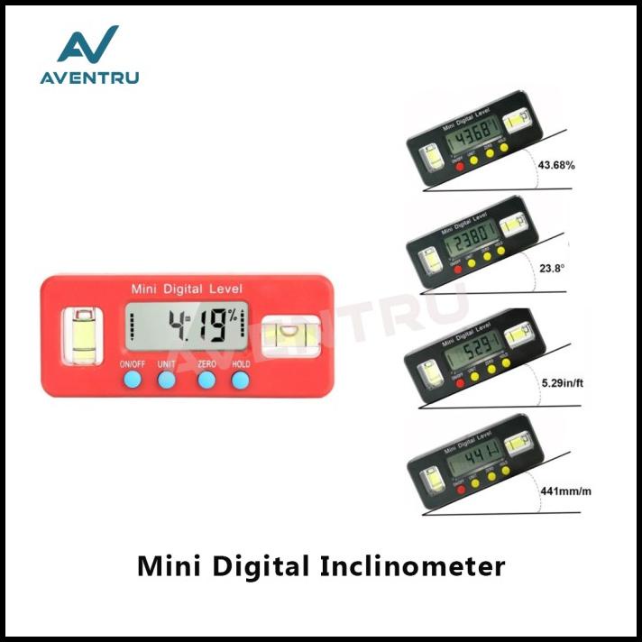 Jual Mini Inclinometer Digital Alat Ukur Sudut Kemiringan Dengan Magnet ...