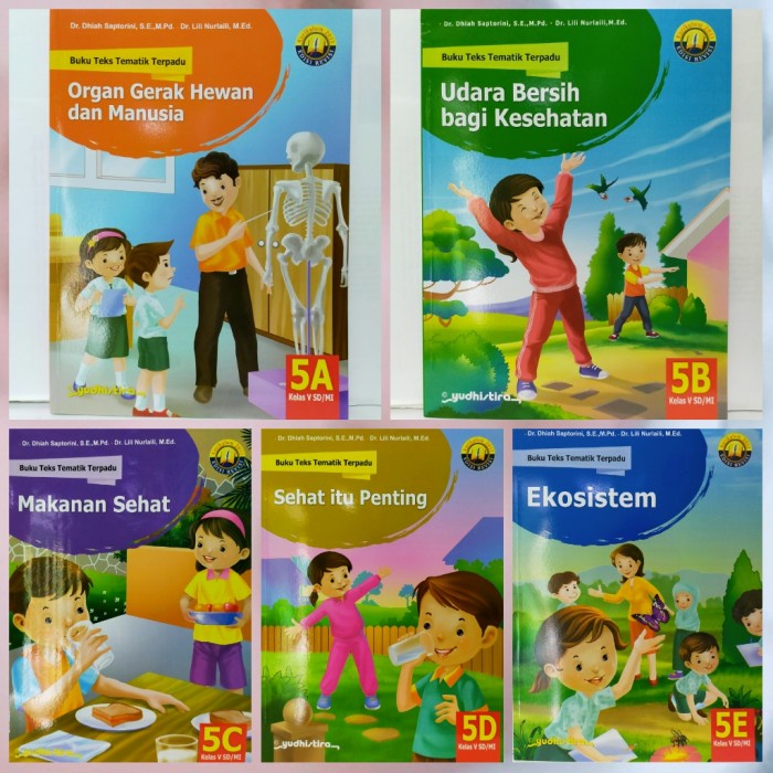 Jual Promo!!! Buku Original Teks Tematik Terpadu Sd/Mi 5 Jld 5A - 5E ...