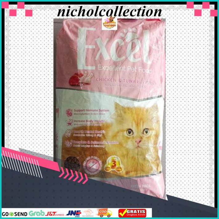 Jual EXCEL CAT KITTEN CHICKEN TUNA 20KG KHUSUK GOJEK DAN GRAB BEST ...