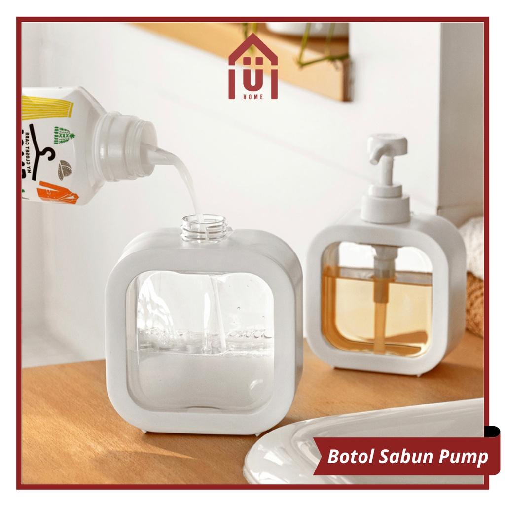 Jual UNISO - BOTOL SABUN PUMP DESIGN MINIMALIS 300 ML 500 ML / BOTOL ...