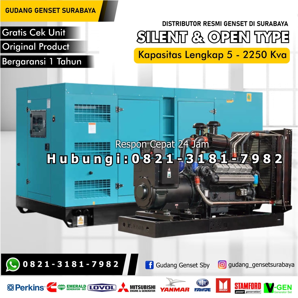 Jual Harga Genset Kva Isuzu Genset Surabaya Murah Shopee Indonesia