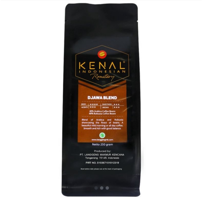 Jual Kenal coffee/kopi DJAWA BLEND bean/ground 40 Arabica & 60 Robusta 1kg Shopee Indonesia