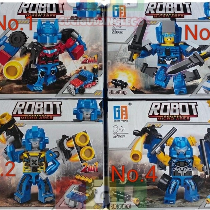 Jual Mainan Brick Robot Autobot 2 In 1 Transformer Optimus Prime Murah ...