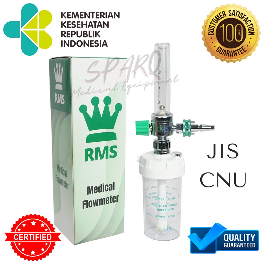 Jual Flowmeter JIS Humidifier Oksigen / Oxygen / Regulator Dinding JIS ...