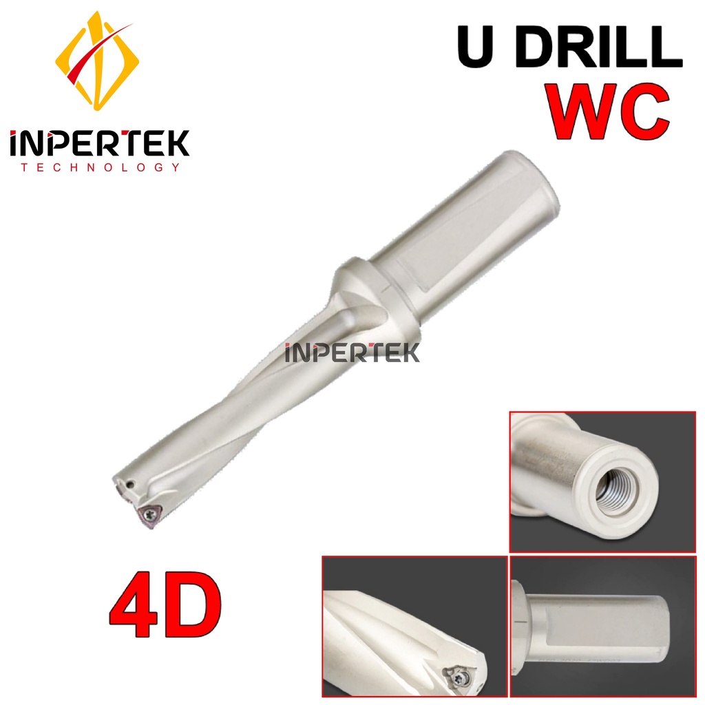 Jual U Drill 19 4D C25-19-WC03 Holder Milling 19 Insert WCMX 03 Mata ...