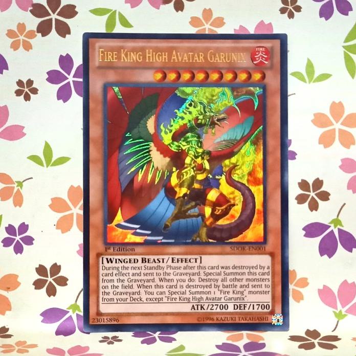 YUGIOH! FIRE KING HIGH AVATAR GARUNIX - ULTRA RARE 1ST EDITION