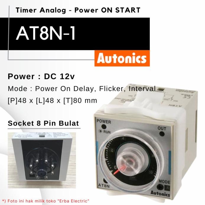 Jual Autonics At N Vdc Timer Analog Omron H Cr A Resmi Original