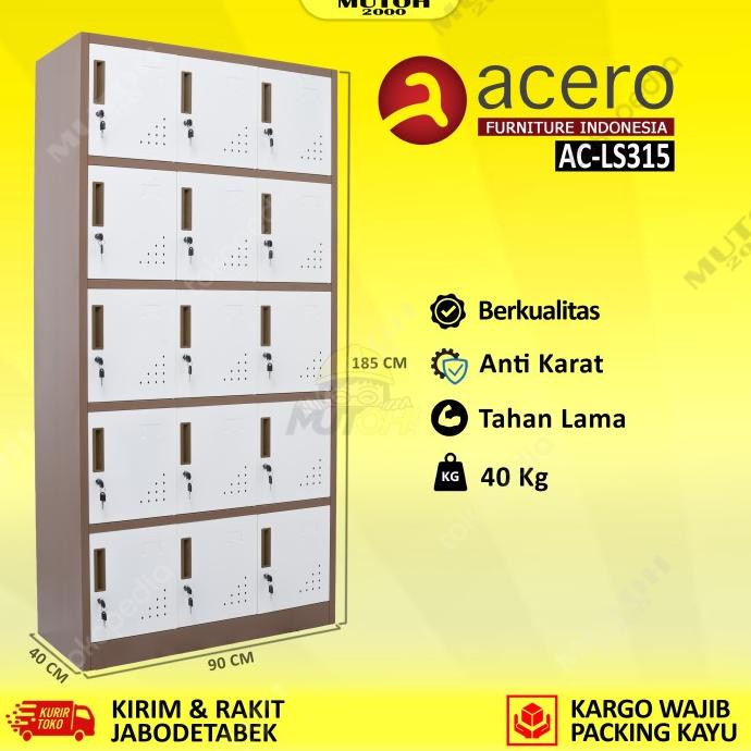 Jual New Acero Ac Ls315 Locker Besi 15 Pintu Loker Besi 15 Pintu