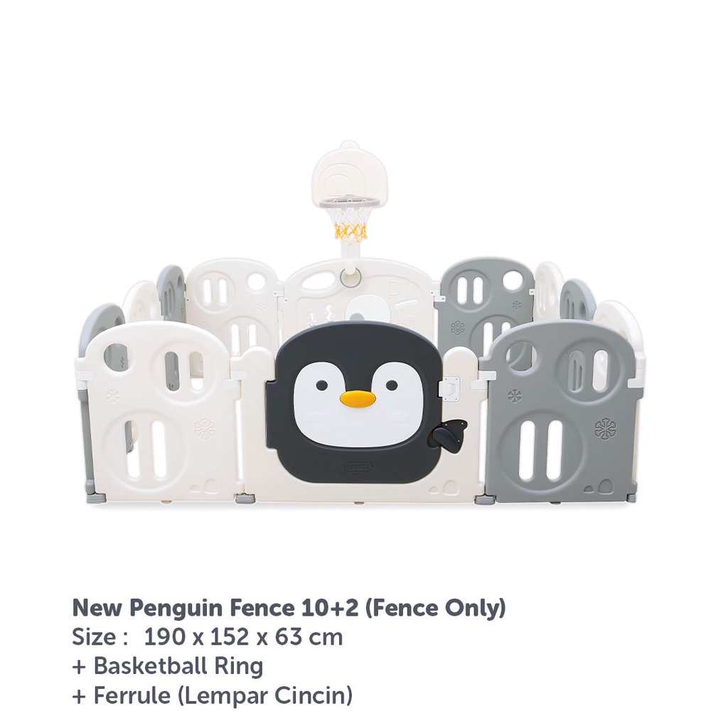 Jual Lumba Fence Only Penguin 8+2 / 10+2 / 12+2 Pagar Bayi Playmat Pagar Anak Pagar