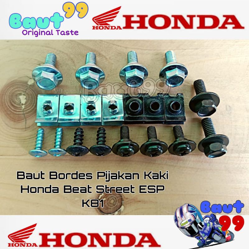 Jual Baut Set Dek Bawah Pijakan Kaki Honda Beat Street Esp K Shopee