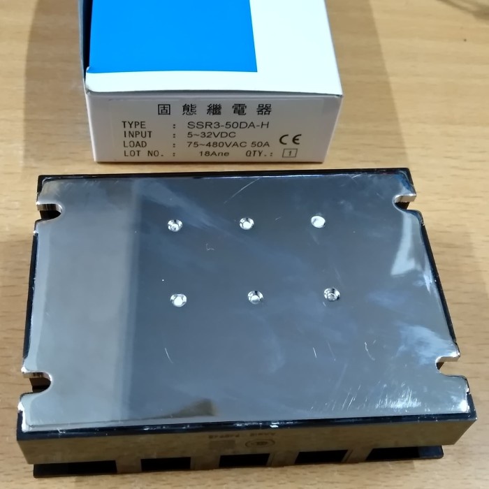 Jual SSR3 50DAH ANV Taiwan Original SSR 3p 3 phase no TSR 50DAH 50DA ...