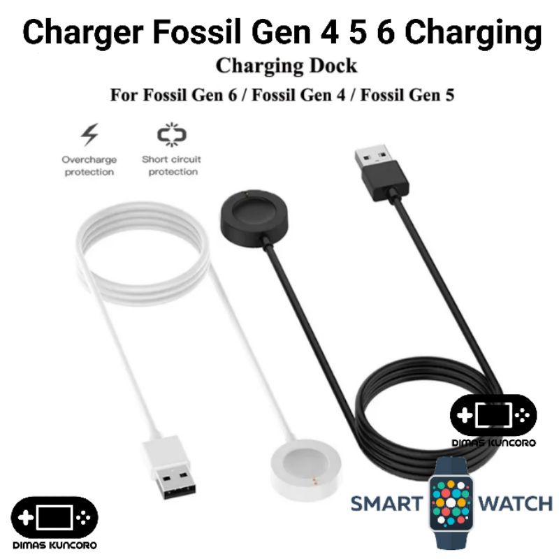 Kabel charger smartwatch fossil online