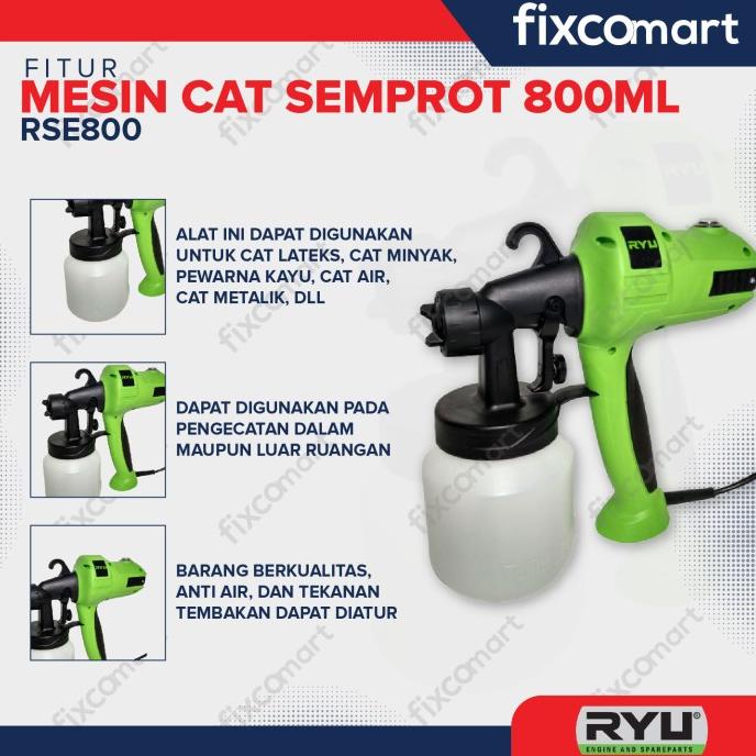 Jual Ryu RSE 800-1 / Spray Gun Electric / Mesin Cat Semprot Elektrik ...
