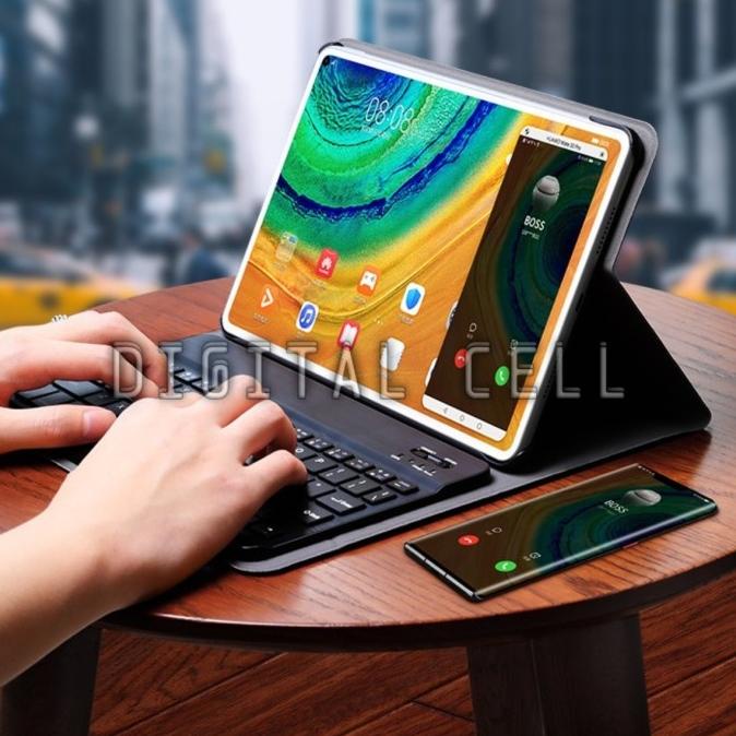 INSOLKIDON Compatibile con Oukitel OT6 Smart Tablet 10.1 INCH Tablet Custodia protettiva in pelle Cover con Funzione di Supporto, Auto Svegliati/ Sonno,Cover Protezione in PU Pelle (Rosso rosa