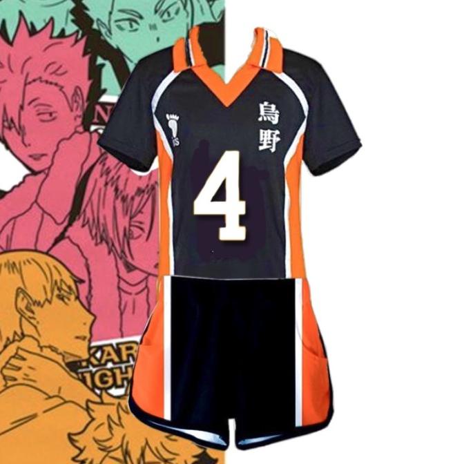 Jual Kaos Anime Haikyuu Jersey Karasuno Nishinoya Yuu SET Volleyball ...