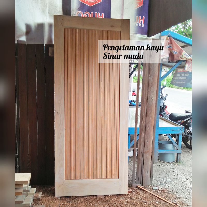 Jual Pintu Rumah Kayu Tembusu / Ukuran Standar / Pintu Murah