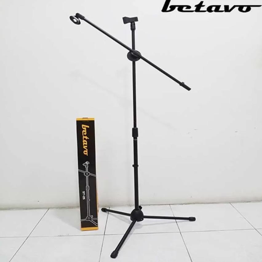 Jual New Stand Mic Betavo St 25 St25 St 25 Lantai Kaki 3 Tiang Mic Cagak Mic Tripod Shopee 1220