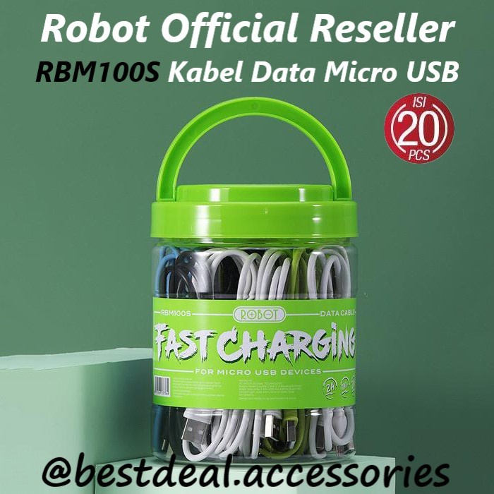 Jual Kabel Data Robot Rbm Micro Usb Data Cable Box Isi Pcs Shopee Indonesia