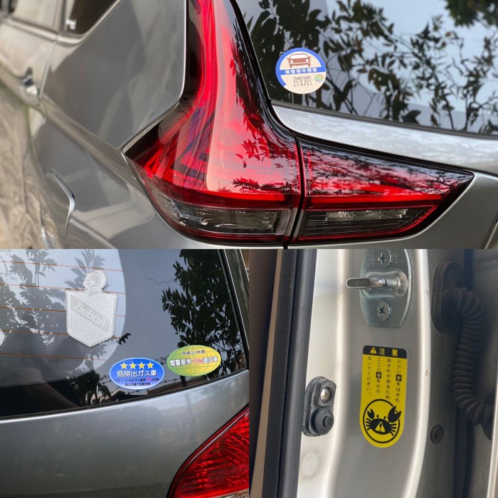 Jual Sticker Jdm Set Emisi Cbu Parking Permit Crab Warning Door