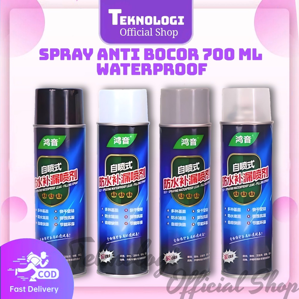 Jual Semprotan Spray Anti Bocor Waterproof 700ML Spray Leak Proof Tahan ...