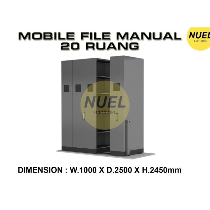 Jual ```````] Mobile File Filing Kabinet / Lemari Rak Dorong Sistem Rel ...