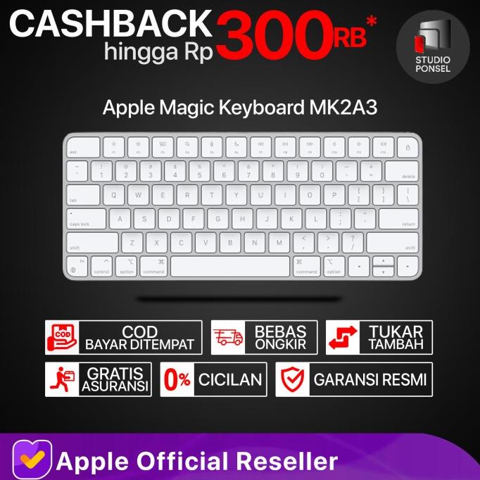 Jual Apple Magic Keyboard M1 2021 IBOX Silver White MK2A3 for MacBook ...