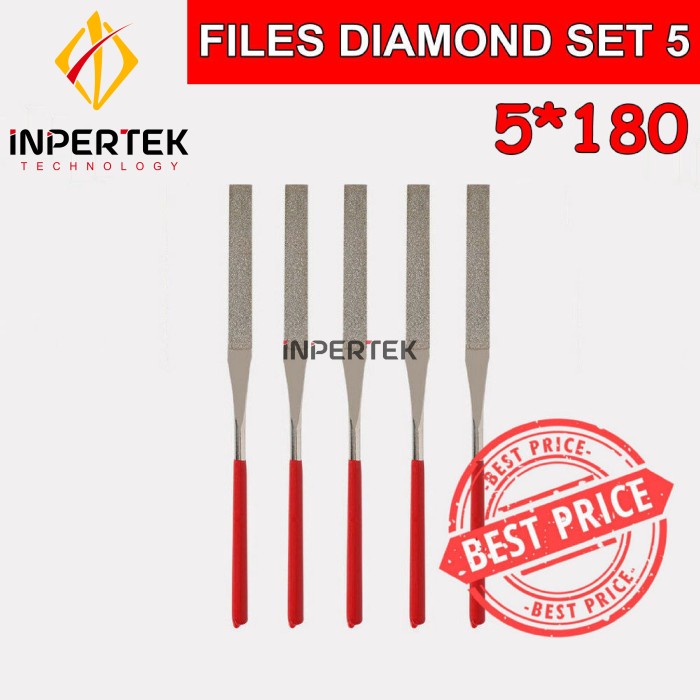 Jual (5*180) Diamond Files Set 5 Kikir Set 5 Asah Diamond File Tuner ...