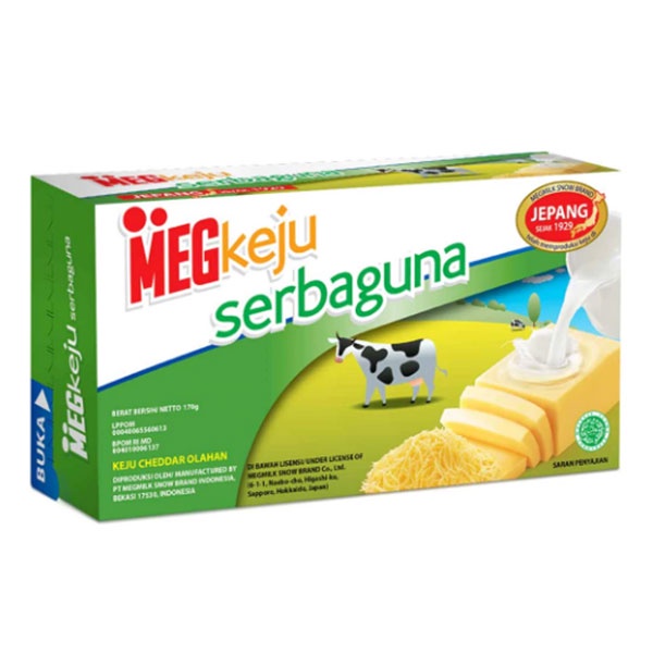 Jual MEG CHEDDAR CHEESE SERBAGUNA 165 GR - KEJU | Shopee Indonesia