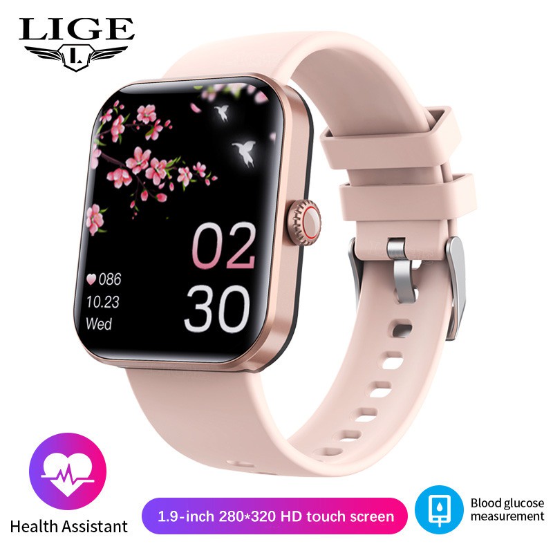 LIGE New Smart Watch Men Bluetooth Call Custom Dial Multiple Sports Modes  Fitness Bracelet HD Smartwatch Men Women For IOS - Main Image