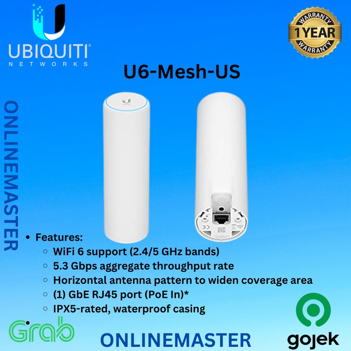 Jual Ubiquiti Access Point WiFi 6 Mesh U6-Mesh-US u6 mesh | Shopee ...