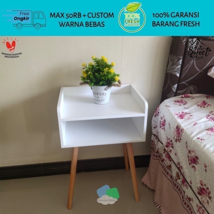 Jual Bedside Table Meja Samping Tempat Tidur Nakas Minimalis Serbaguna ...