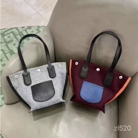 Jual Original 2023 new LC Roseau essential flanelle ladies handbag tote  jiaozi bag | Shopee Indonesia