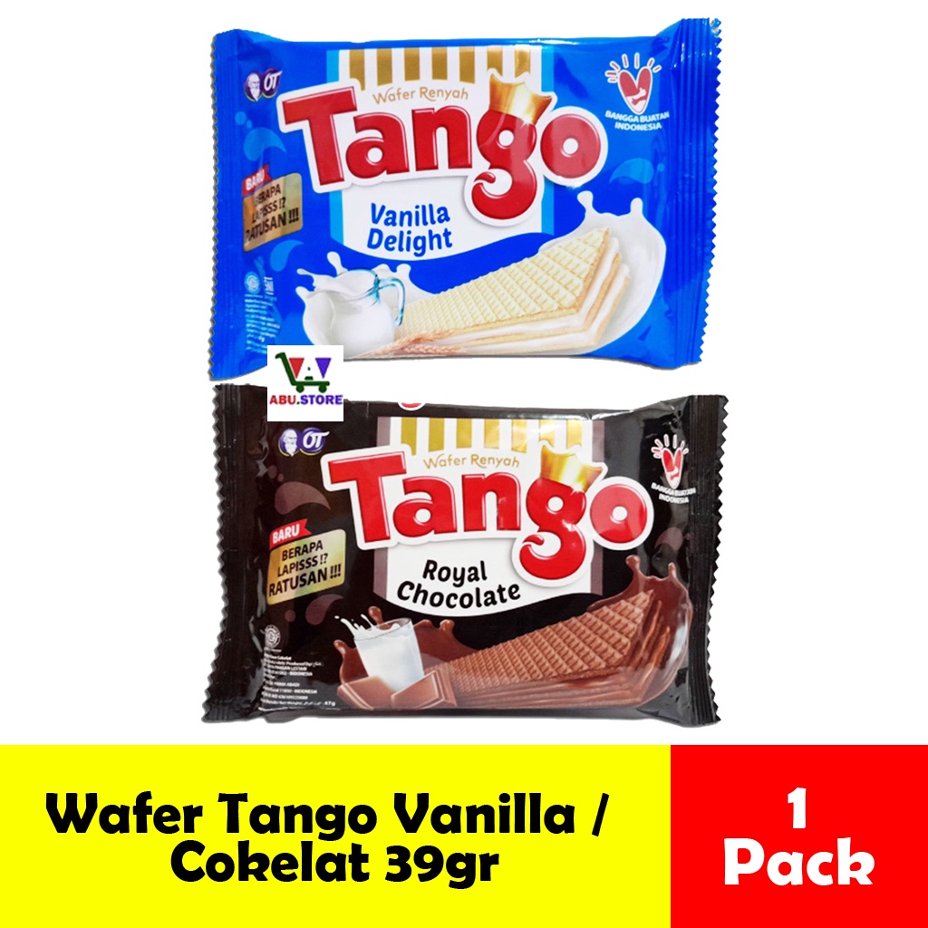 Jual Wafer Tango Coklat Chocolate And Vanilla Kemasan Mini Pack Makanan Ringan Shopee Indonesia 9425