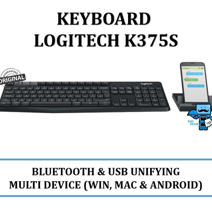 Jual Logitech K375s MultiDevice Bluetooth + Wireless Keyboard with