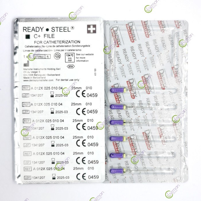 Jual New Dentsply Ready Steel C+ File 25Mm 08 10 15 C Pilot C Plus ...