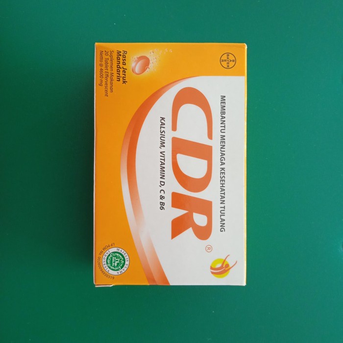 Jual Vitamin Kesehatan Tulang CDR Orange Effervescent | Shopee Indonesia