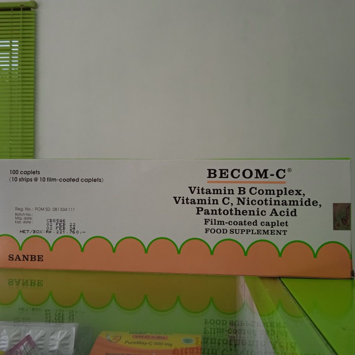 Jual Multivitamin Becom C & Zet 10 kaplet - C | Shopee Indonesia