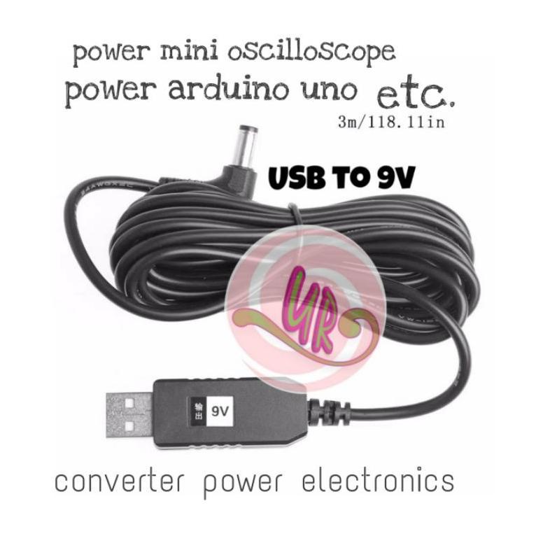 Jual WAS497 usb to 9v converter power supply arduino mini oscilloscope