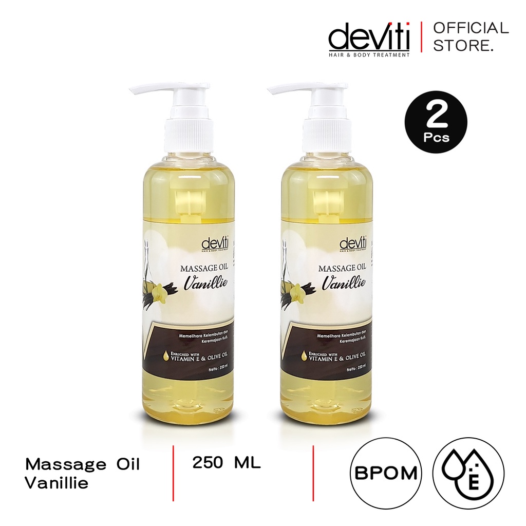 Jual deviti Combo 2 Body Oil 250 ML Vanillie Massage Oil Minyak Pijat ...