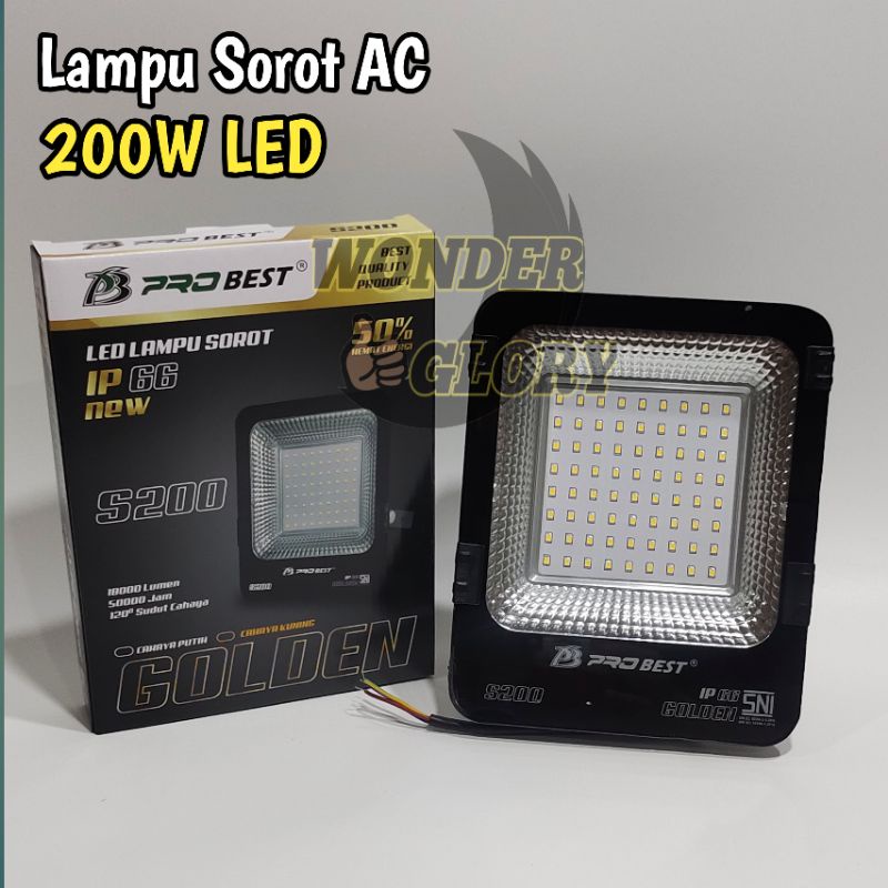 Jual Lampu Sorot Ac 200w Led Ip66 Probest Lampu Tembak Ac 200watt Led