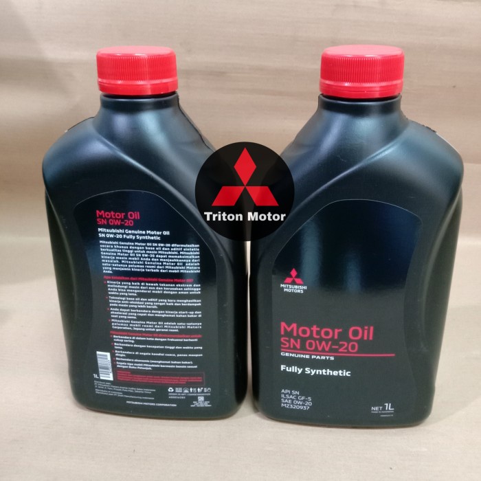Jual Oli Mesin Bensin SN 0W20 Gasoline Engine Oil Asli Mitsubishi