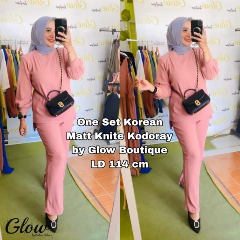 Jual One Set Korean Knite by Glow Boutique | Shopee Indonesia
