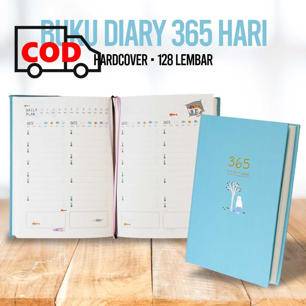 Jual Buku Catatan Harian Diary 365 Hari Hardcover Aesthetic | Shopee ...