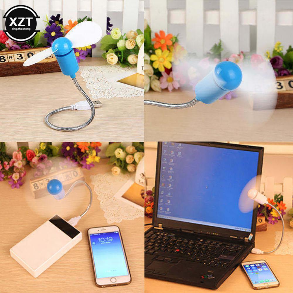 Jual Mini Snake Fan Silent Soft Leaf Fan Computer Usb Fan Bendable ...