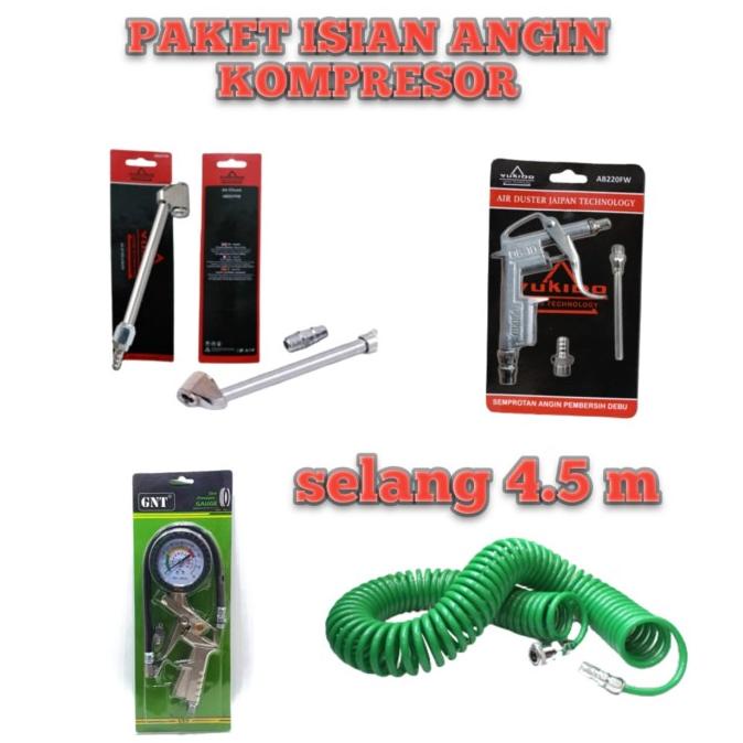 Jual Paket Hemat Isian Angin Air Chuk Air Duster Selang Kompresor