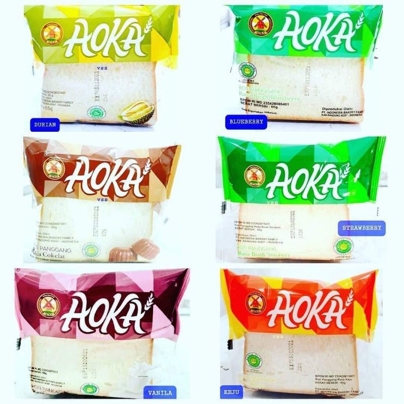 Jual Roti Aoka All Variant 1 DUS | Shopee Indonesia