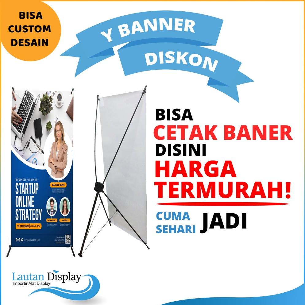 Jual Promo X Banner Stand Banner 60X160 Cm Plus Cetak (Rangka X Banner ...