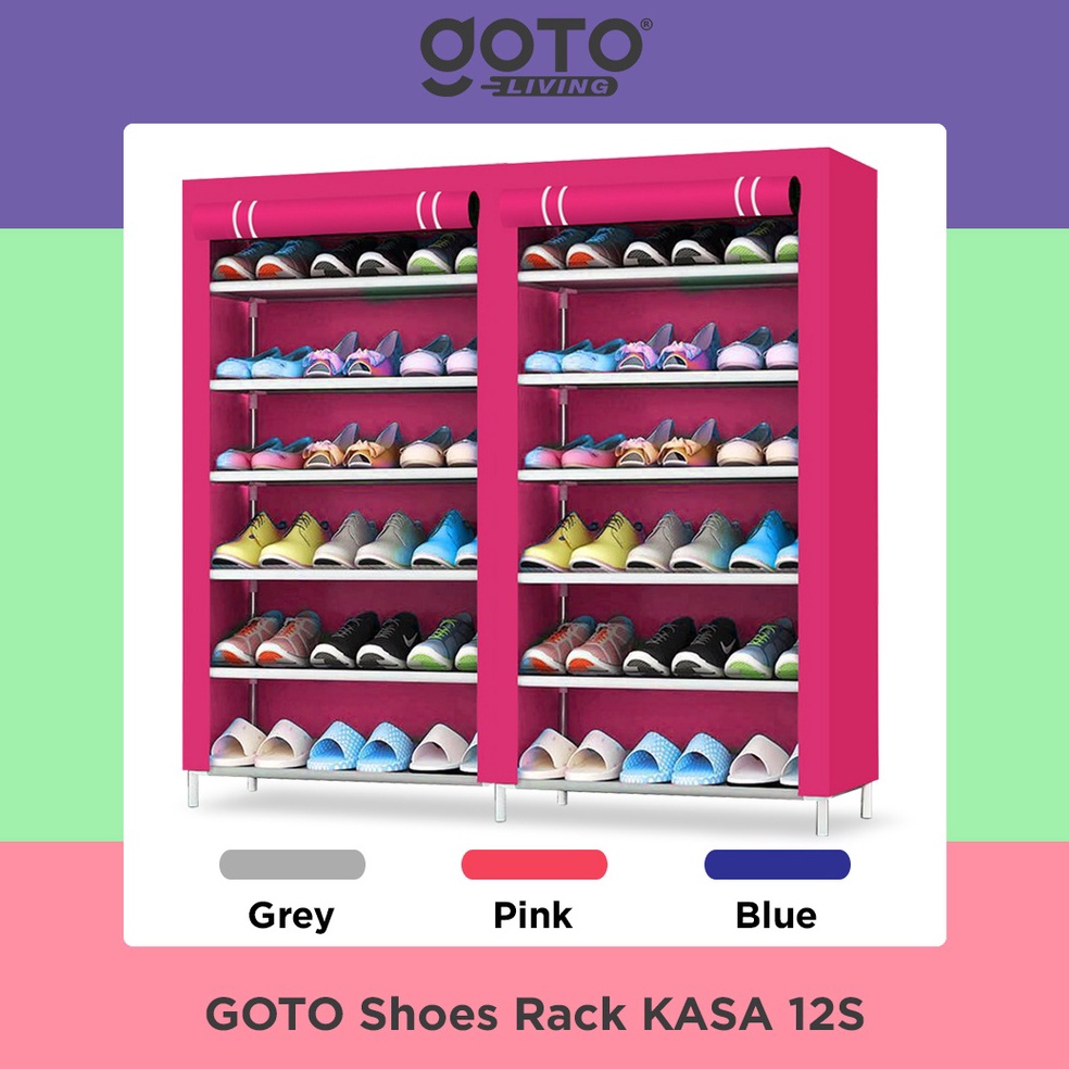 Jual Recomended!.. Goto Kasa Rak Sepatu Kain Portable Susun Shoes Rack ...